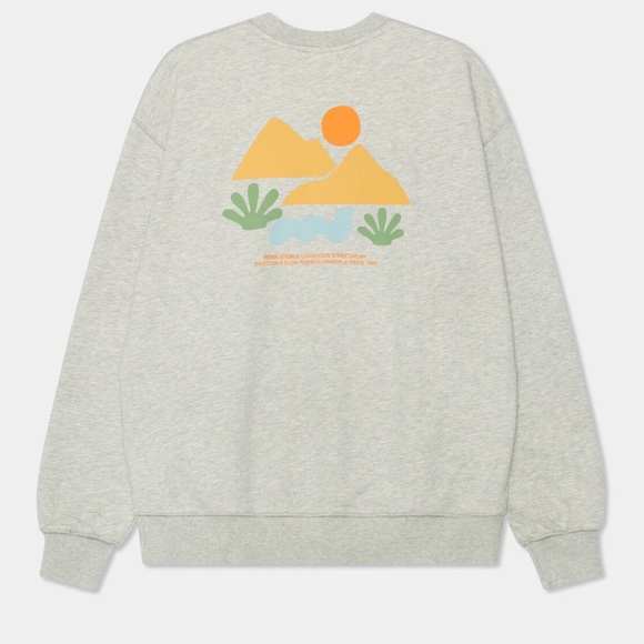 Revolution- Loose Crewneck in grey mel - Picture 7 of 14